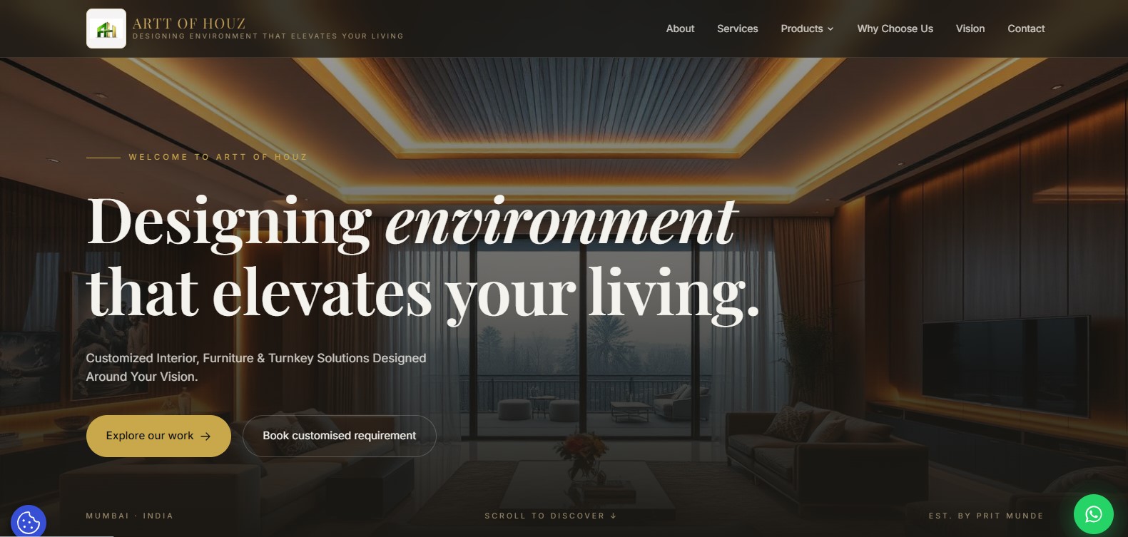 Artt of Houz website preview